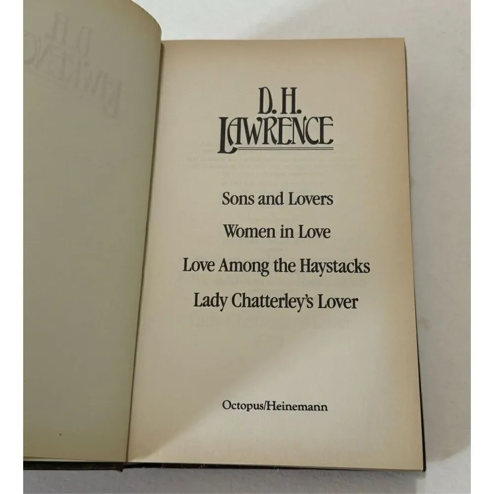 D. H. Lawrence 4 Novels 1983 Hardcover Octopus/Heinemann Book